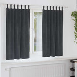 vidaXL Blackout Curtains 2 pcs Black 140 x 140 cm Velvet
