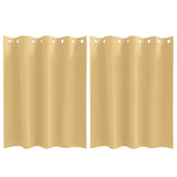 vidaXL Blackout Gordijnen met Ringen 2 pcs Beige 140 x 140 cm