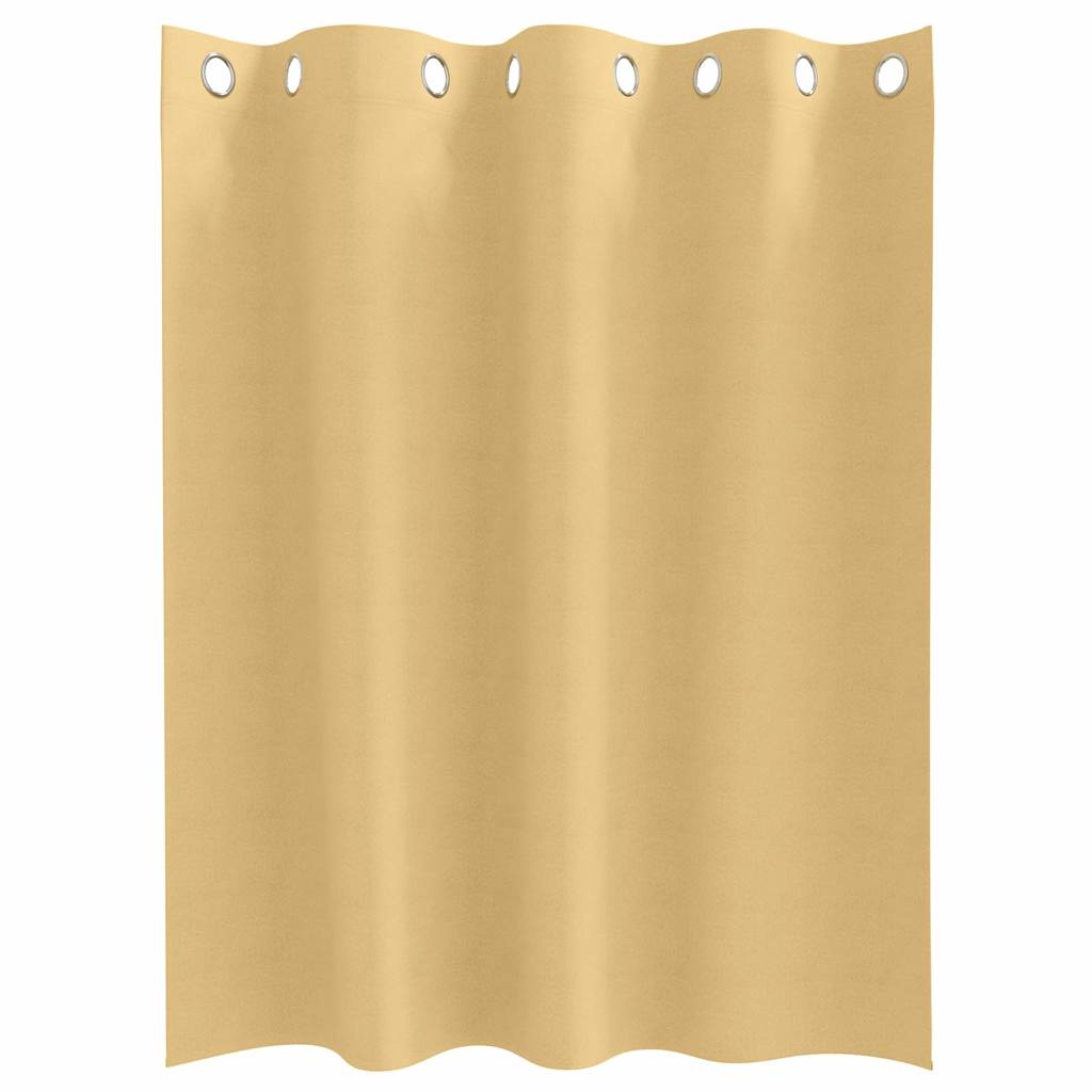 vidaXL Blackout Gordijnen met Ringen 2 pcs Beige 140 x 140 cm