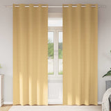 vidaXL Blackout Gordijnen met Ringen 2 pcs Beige 140 x 140 cm