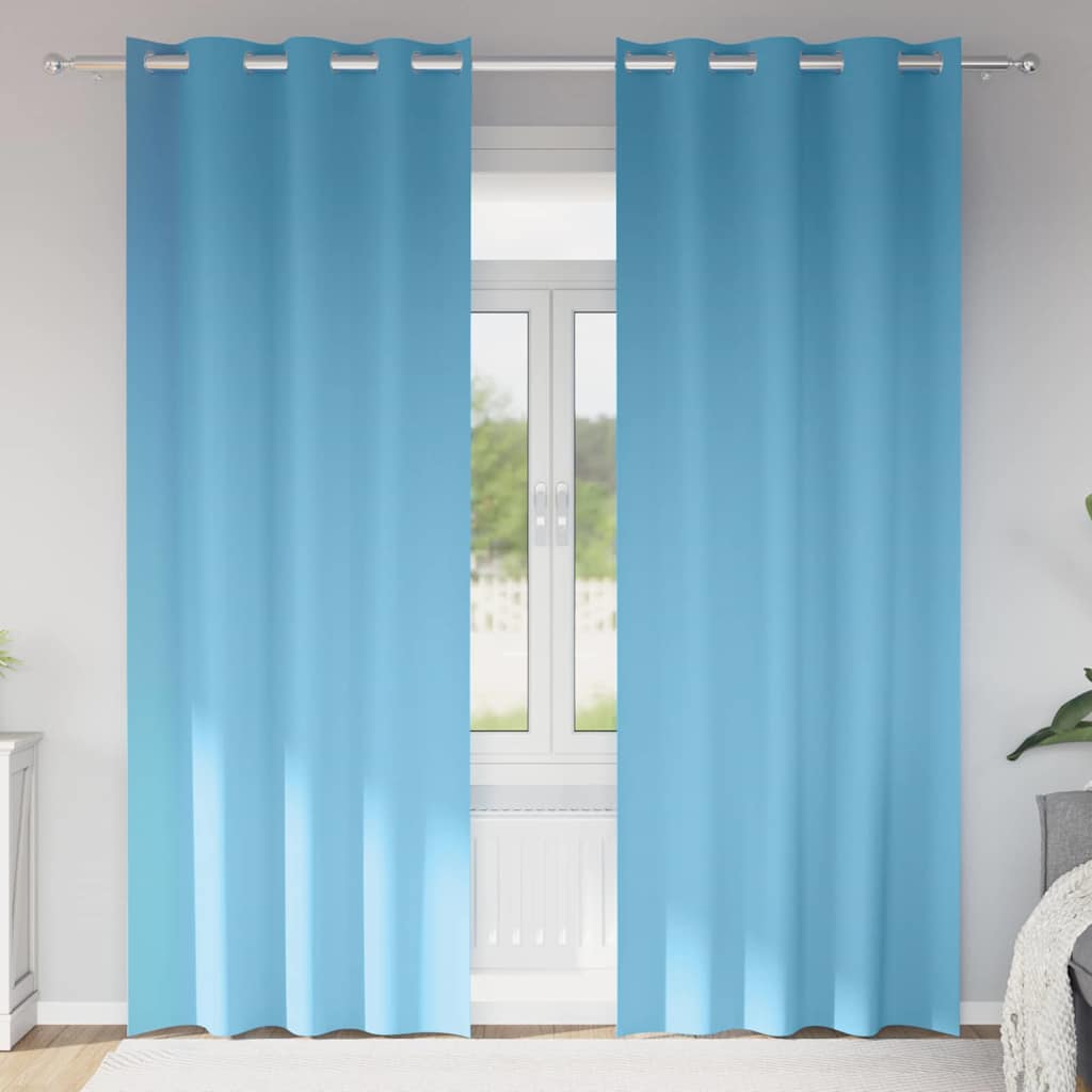 vidaXL Blackout Gordijnen met Ringen 2 pcs Beige 140 x 140 cm