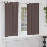 vidaXL Blackout Gordijnen met Ringen 2 pcs Beige 140 x 140 cm
