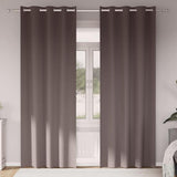 vidaXL Blackout Gordijnen met Ringen 2 pcs Beige 140 x 140 cm