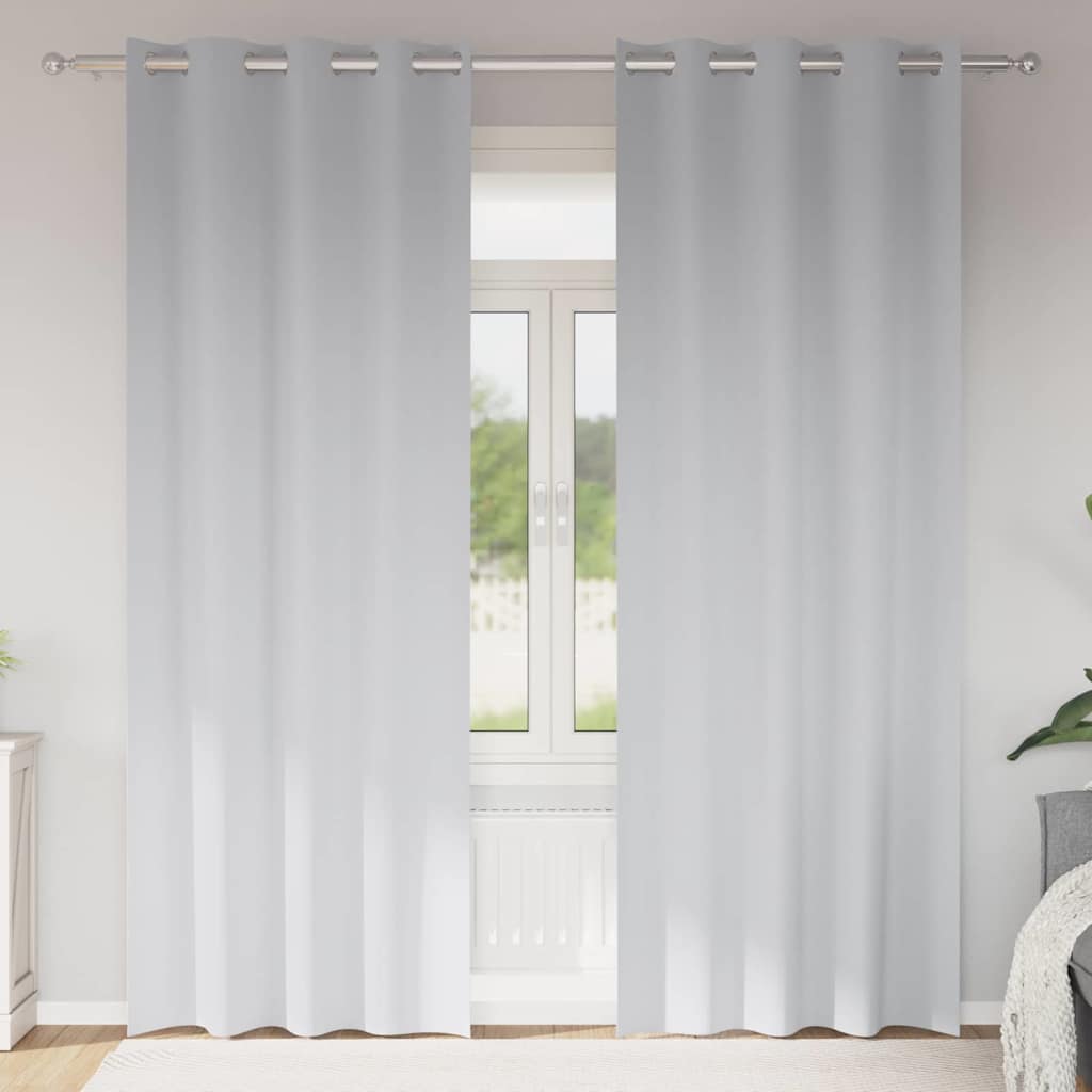 vidaXL Blackout Gordijnen met Ringen 2 pcs Beige 140 x 140 cm