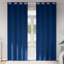 vidaXL Blackout Gordijnen met Ringen 2 pcs Beige 140 x 140 cm