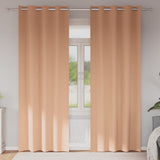 vidaXL Blackout Gordijnen met Ringen 2 pcs Beige 140 x 140 cm