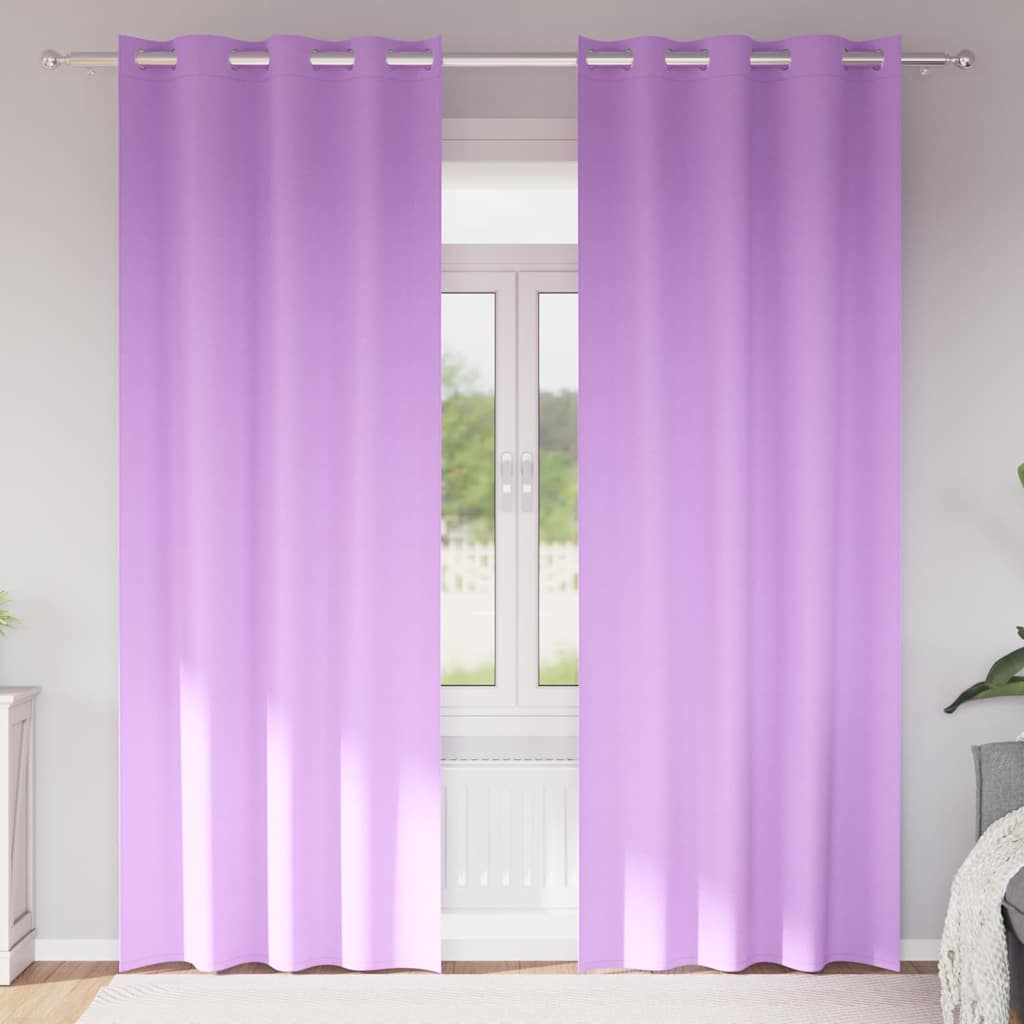 vidaXL Blackout Gordijnen met Ringen 2 pcs Beige 140 x 140 cm