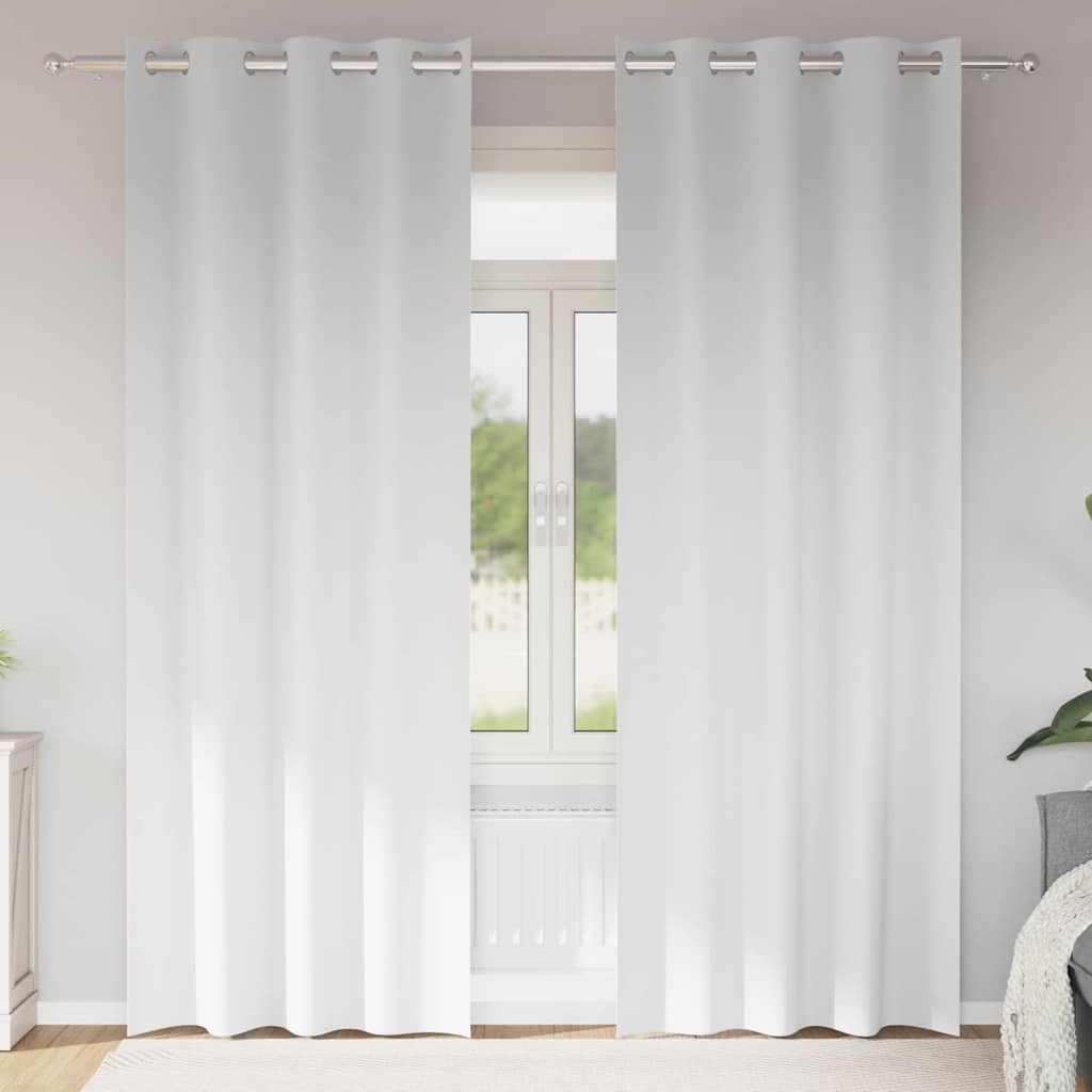 vidaXL Blackout Gordijnen met Ringen 2 pcs Beige 140 x 140 cm