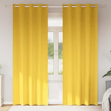 vidaXL Blackout Gordijnen met Ringen 2 pcs Beige 140 x 140 cm