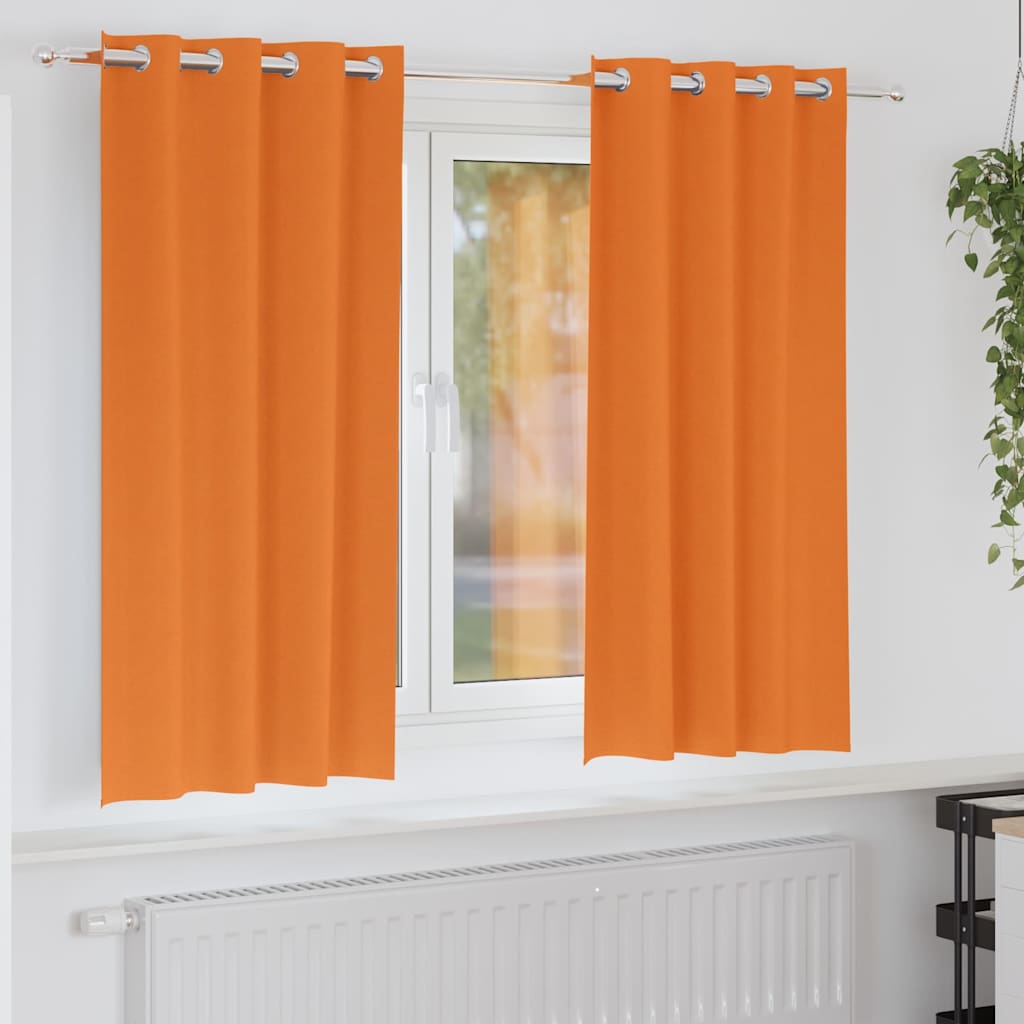 vidaXL Blackout Gordijnen met Ringen 2 pcs Beige 140 x 140 cm