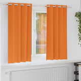 vidaXL Blackout Gordijnen met Ringen 2 pcs Beige 140 x 140 cm