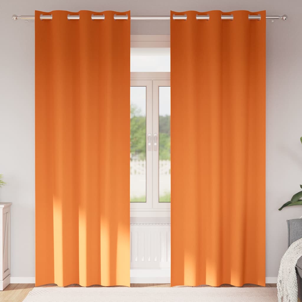 vidaXL Blackout Gordijnen met Ringen 2 pcs Beige 140 x 140 cm