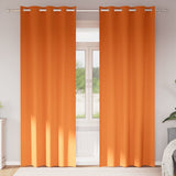 vidaXL Blackout Gordijnen met Ringen 2 pcs Beige 140 x 140 cm