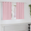 vidaXL Blackout Gordijnen met Ringen 2 pcs Beige 140 x 140 cm
