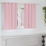 vidaXL Blackout Gordijnen met Ringen 2 pcs Beige 140 x 140 cm