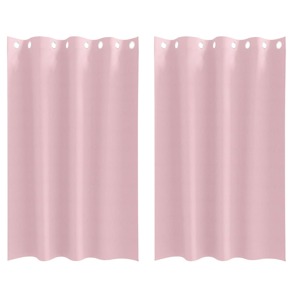 vidaXL Blackout Gordijnen met Ringen 2 pcs Beige 140 x 140 cm