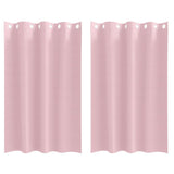 vidaXL Blackout Gordijnen met Ringen 2 pcs Beige 140 x 140 cm