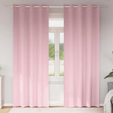 vidaXL Blackout Gordijnen met Ringen 2 pcs Beige 140 x 140 cm