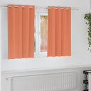 vidaXL Blackout Gordijnen met Ringen 2 pcs Beige 140 x 140 cm