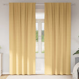 vidaXL Blackout Gordijnen met Ringen 2 pcs Beige 140 x 140 cm