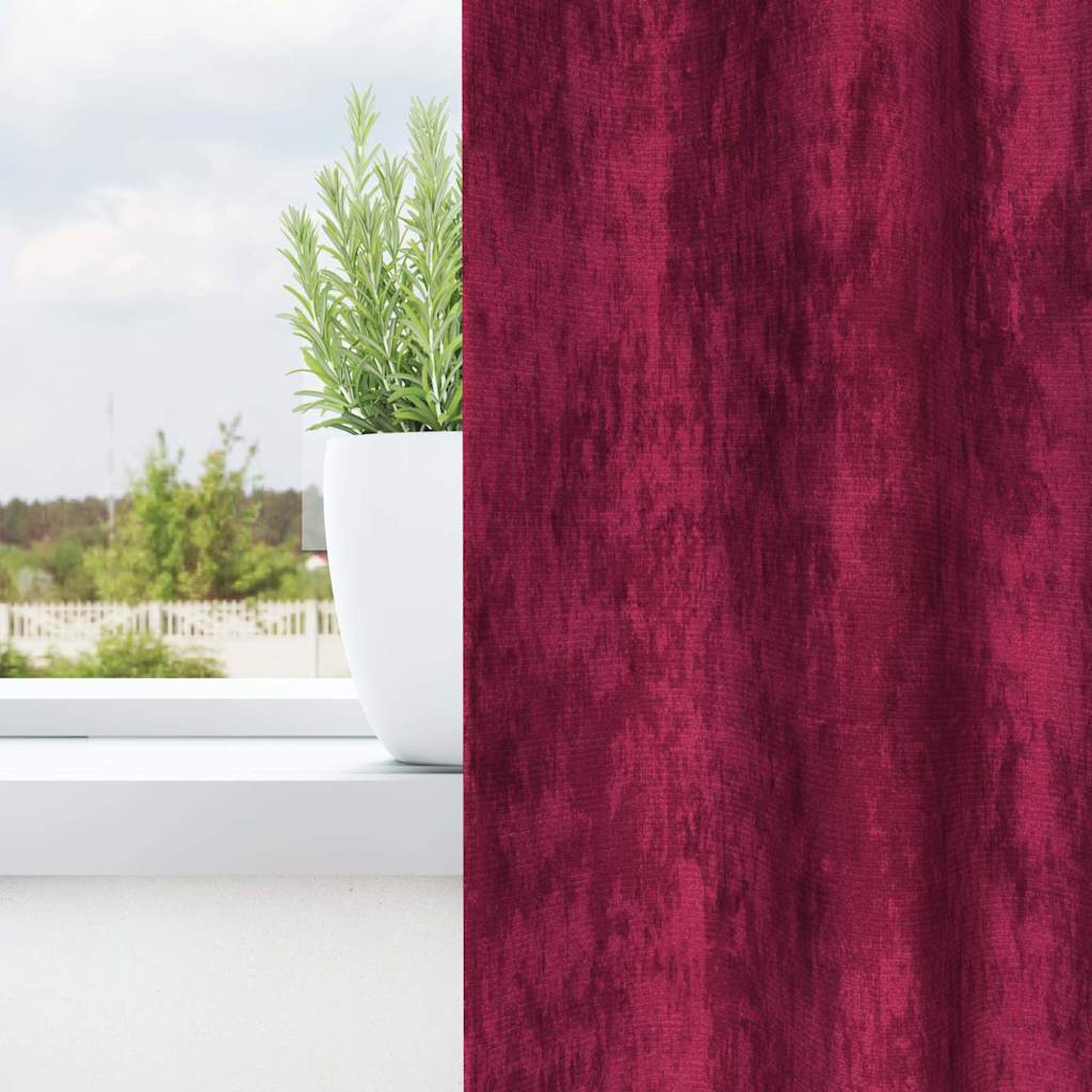 vidaXL Velvet Gordijnen 2 pcs Wijnrood 140 x 140 cm Fluweel