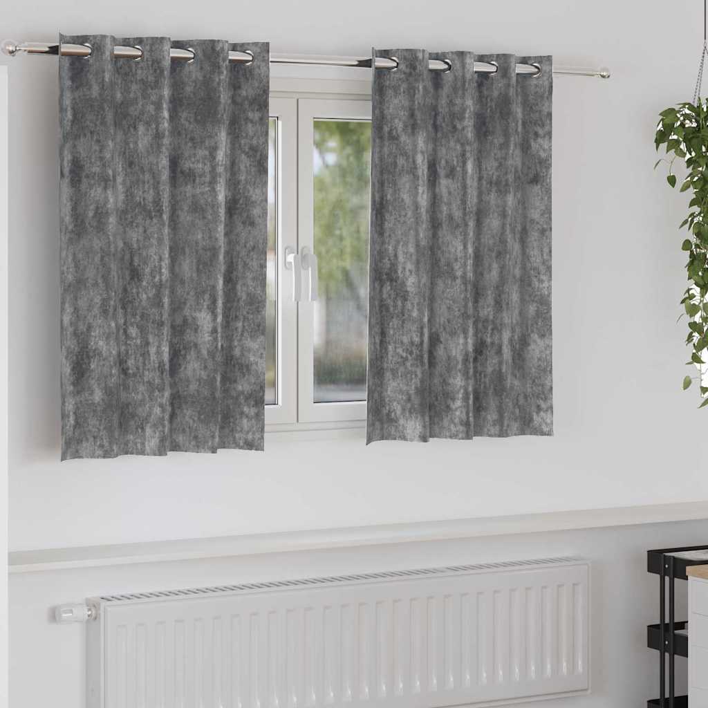 vidaXL Velvet Gordijnen 2 pcs Wijnrood 140 x 140 cm Fluweel