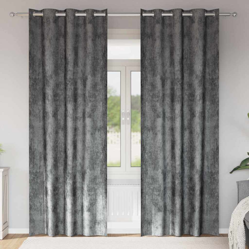 vidaXL Velvet Gordijnen 2 pcs Wijnrood 140 x 140 cm Fluweel