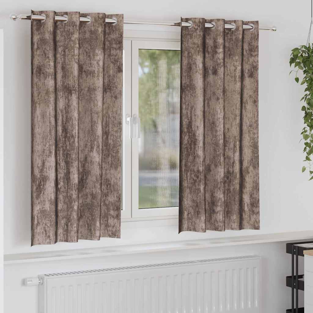 vidaXL Velvet Gordijnen 2 pcs Wijnrood 140 x 140 cm Fluweel