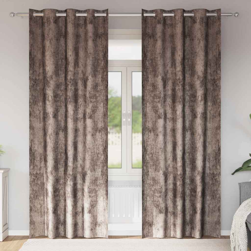 vidaXL Velvet Gordijnen 2 pcs Wijnrood 140 x 140 cm Fluweel