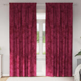 vidaXL Velvet Gordijnen 2 pcs Wijnrood 140 x 140 cm Fluweel