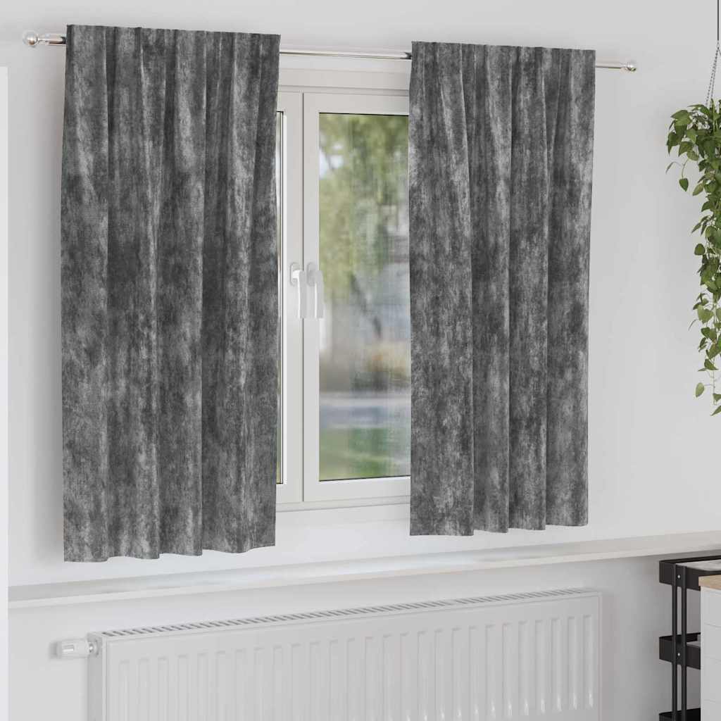 vidaXL Velvet Gordijnen 2 pcs Wijnrood 140 x 140 cm Fluweel