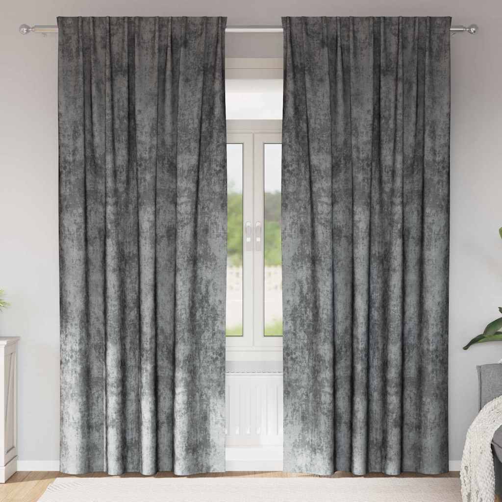 vidaXL Velvet Gordijnen 2 pcs Wijnrood 140 x 140 cm Fluweel