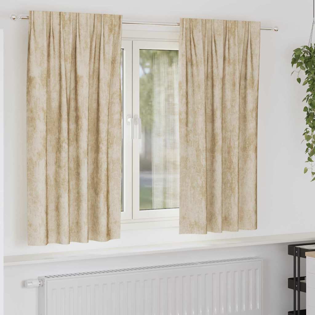 vidaXL Velvet Gordijnen 2 pcs Wijnrood 140 x 140 cm Fluweel