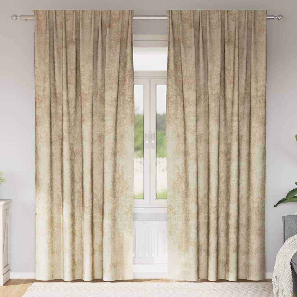 vidaXL Velvet Gordijnen 2 pcs Wijnrood 140 x 140 cm Fluweel