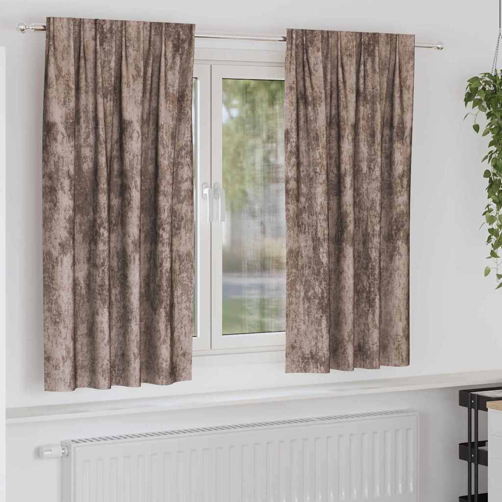 vidaXL Velvet Gordijnen 2 pcs Wijnrood 140 x 140 cm Fluweel
