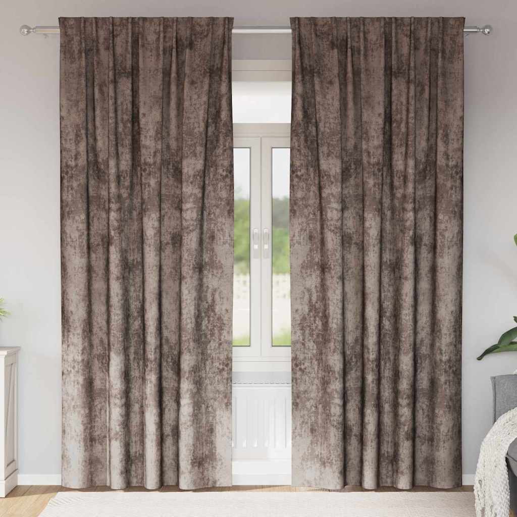 vidaXL Velvet Gordijnen 2 pcs Wijnrood 140 x 140 cm Fluweel