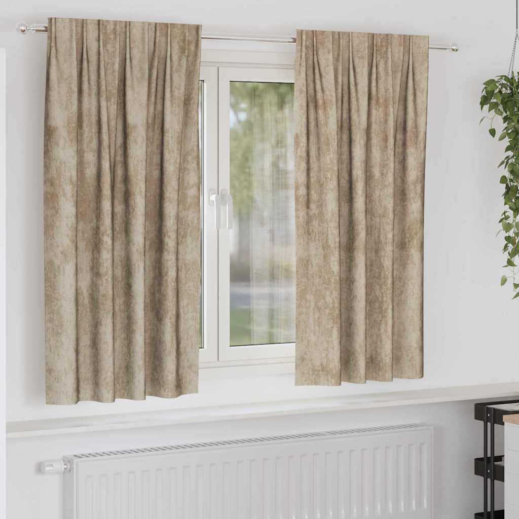 vidaXL Velvet Gordijnen 2 pcs Wijnrood 140 x 140 cm Fluweel