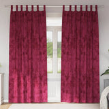 vidaXL Velvet Gordijnen 2 pcs Wijnrood 140 x 140 cm Fluweel