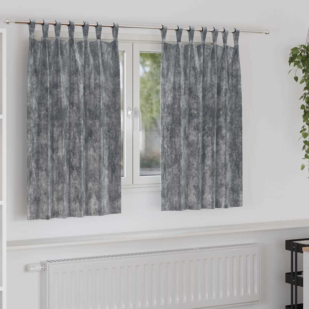 vidaXL Velvet Gordijnen 2 pcs Wijnrood 140 x 140 cm Fluweel