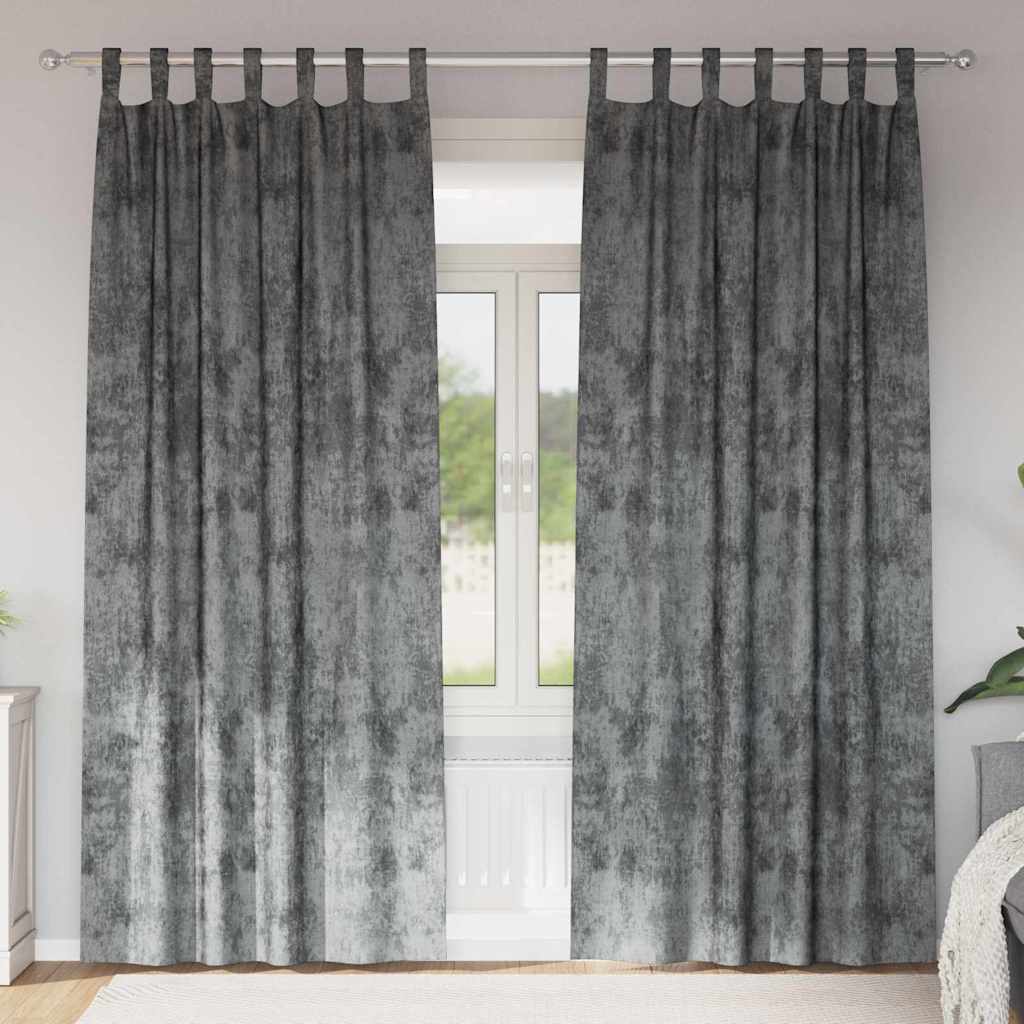 vidaXL Velvet Gordijnen 2 pcs Wijnrood 140 x 140 cm Fluweel