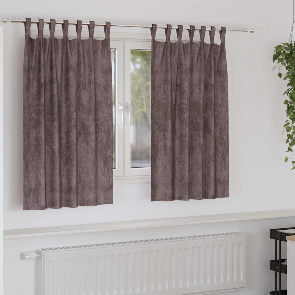 vidaXL Velvet Gordijnen 2 pcs Wijnrood 140 x 140 cm Fluweel