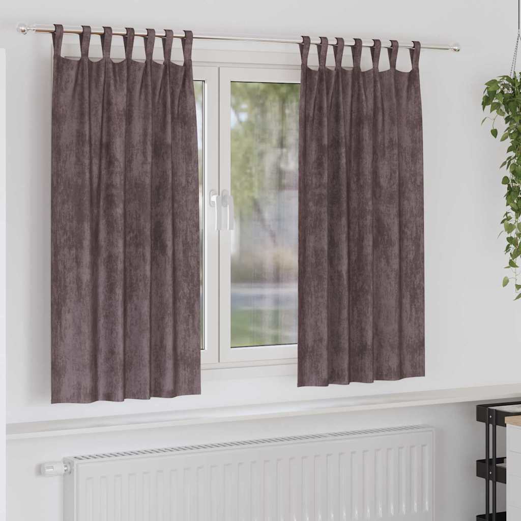 vidaXL Velvet Gordijnen 2 pcs Wijnrood 140 x 140 cm Fluweel
