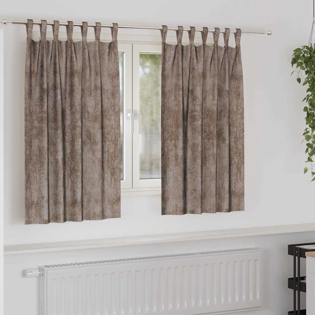 vidaXL Velvet Gordijnen 2 pcs Wijnrood 140 x 140 cm Fluweel