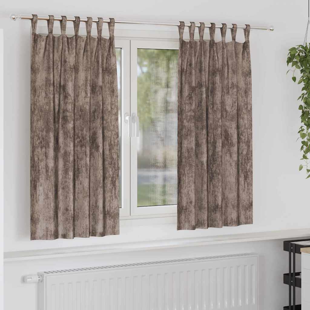 vidaXL Velvet Gordijnen 2 pcs Wijnrood 140 x 140 cm Fluweel