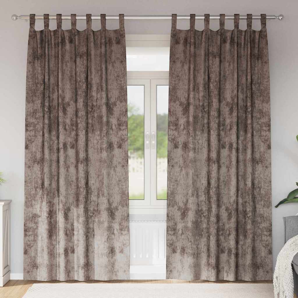 vidaXL Velvet Gordijnen 2 pcs Wijnrood 140 x 140 cm Fluweel
