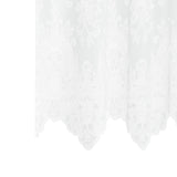 vidaXL Lace Curtain with Drapes Floral White 80 x 150 cm Polyester