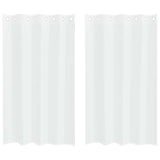 vidaXL Voile Gordijn met gordijnen 2 pcs Wit 140 x 140 cm Polyester