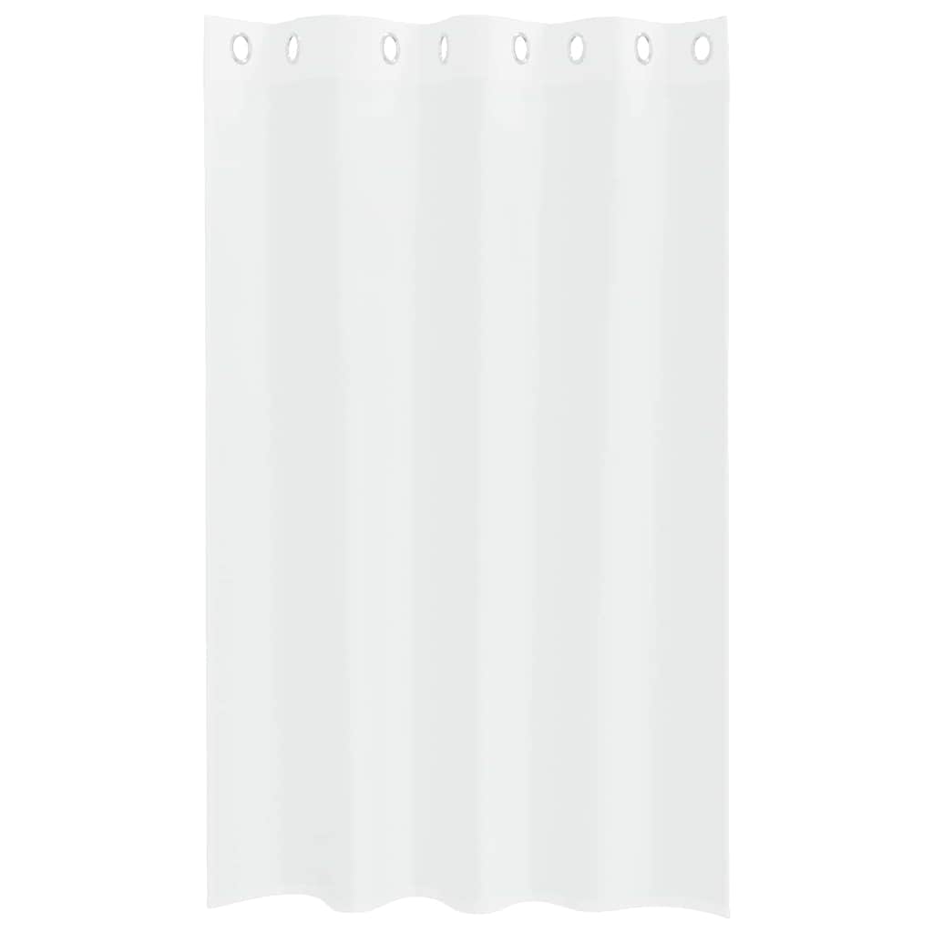 vidaXL Voile Gordijn met gordijnen 2 pcs Wit 140 x 140 cm Polyester