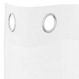 vidaXL Voile Gordijn met gordijnen 2 pcs Wit 140 x 140 cm Polyester