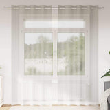 vidaXL Voile Gordijn met gordijnen 2 pcs Wit 140 x 140 cm Polyester